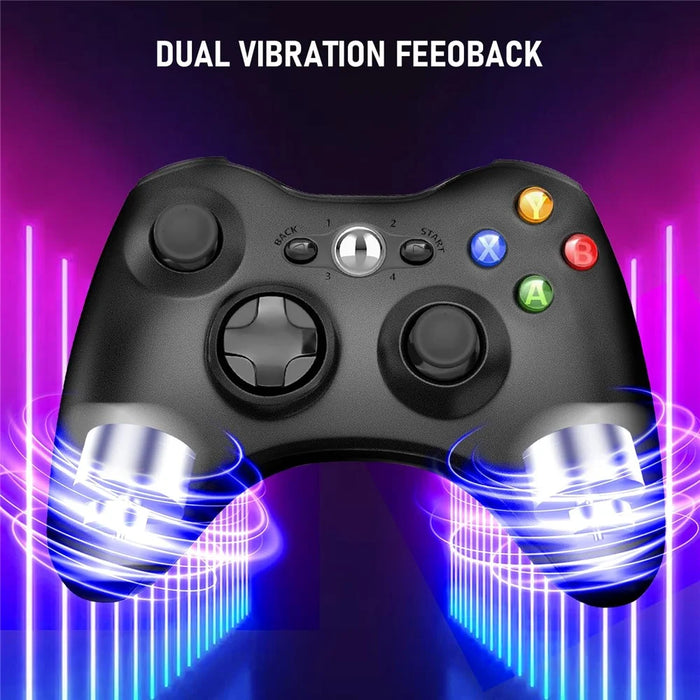 8652-360 2.4G Wireless Gamepad for Xbox 360 / Windows Computer / PS3 / Android TV Game Controller with Receiver - 4
