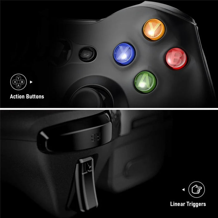 8652-360 2.4G Wireless Gamepad for Xbox 360 / Windows Computer / PS3 / Android TV Game Controller with Receiver - 5