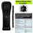 8512 Compatible with Nintendo Wii Remote Controller Motion 2-in-1 Wireless Gamepad with Silicone Case, Strap - Black - 3