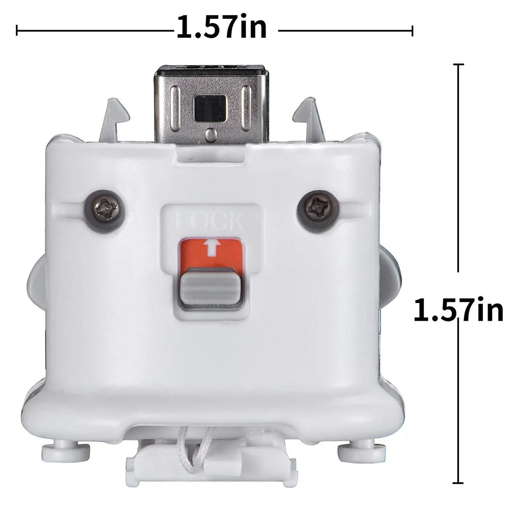 Motion Plus Adapter for Nintendo Wii Remote Controller Upgraded Motion Attachment, White - 7