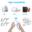 8512 For Wii U / Wii Console Remote Controller Game Wireless Handle Grip Built-In Motion Plus - Black - 4
