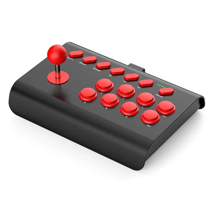 BSP-Y02 Arcade Joystick Controller Universal Classic Handle Gamepad for PS4 Nintendo Switch Android iOS Cell Phone - Black / Red - 1