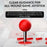 BSP-Y02 Arcade Joystick Controller Universal Classic Handle Gamepad for PS4 Nintendo Switch Android iOS Cell Phone - Black / Red - 4