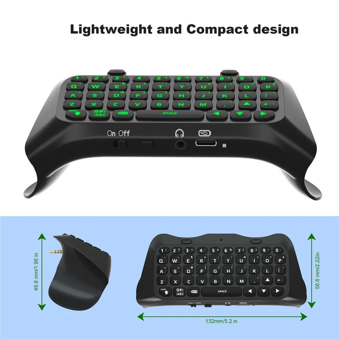 JYS P5172 For Sony PS5 DualSense Edge Controller Wireless Bluetooth-compatible External Keyboard Portable Gamepad Keyboard - Black - 3