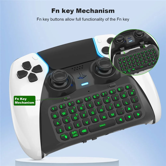 JYS P5172 For Sony PS5 DualSense Edge Controller Wireless Bluetooth-compatible External Keyboard Portable Gamepad Keyboard - Black - 6