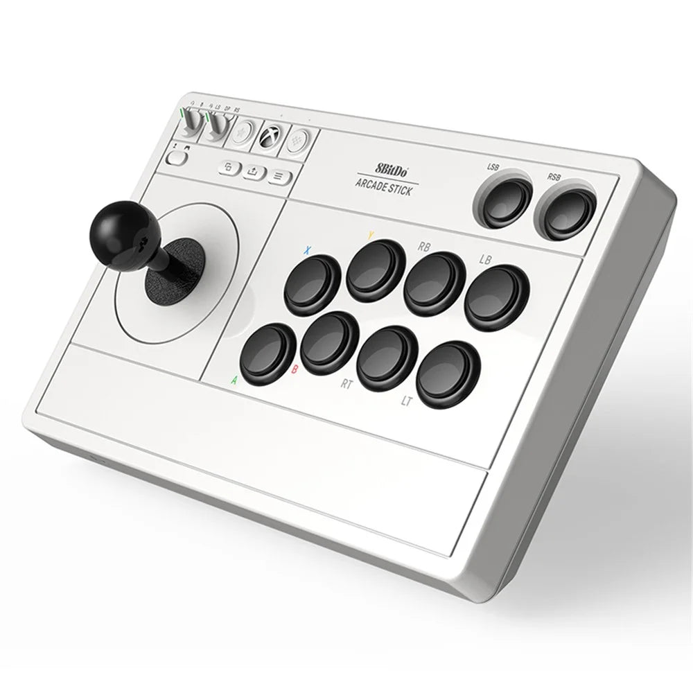 8BITDO Wireless Arcade Stick for Xbox Series X / S Xbox One, Windows Arcade Gaming Joy-Pad with 2.4G Adapter - White - 3