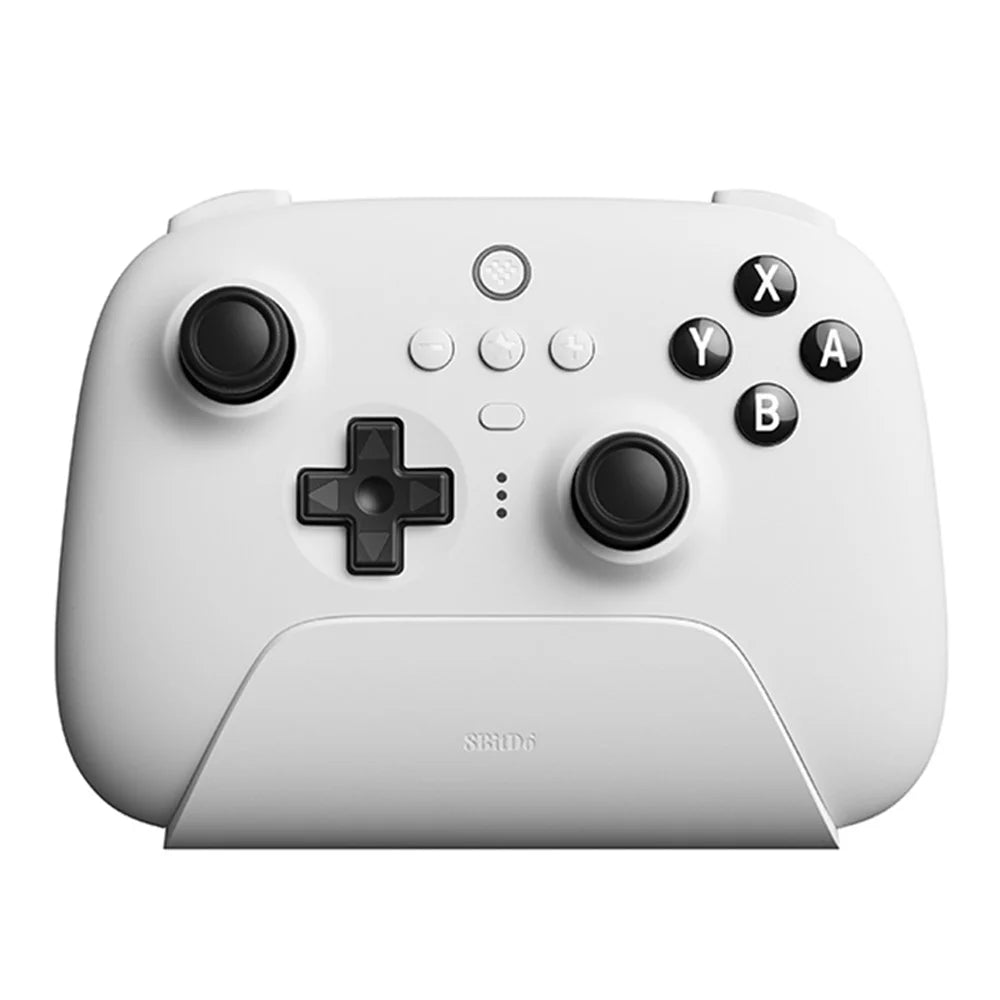 8BITDO Ultimate Bluetooth-compatible Controller with Charging Dock Wireless Gamepad Compatible with Nintendo Switch, Steam Deck - White - 2