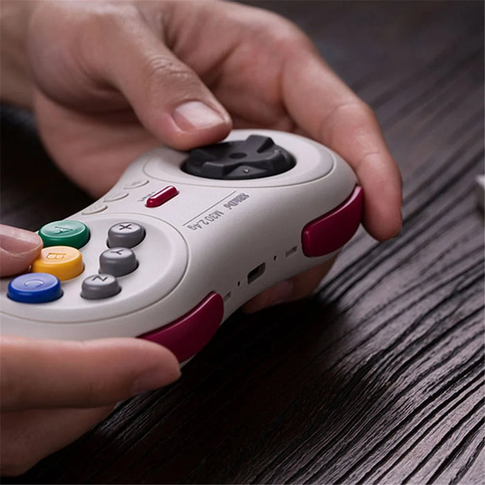 8BITDO M30 2.4G Wireless Gamepad with 6-Button Layout for Sega Genesis Mini / Mega Drive Mini / Switch - Black - 7