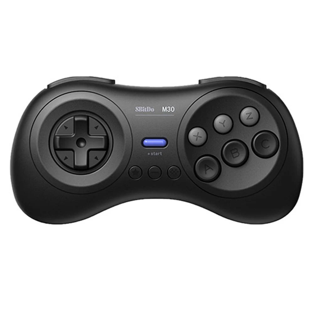 8BITDO M30 Bluetooth-compatible Controller for Switch / Windows / Android 6-Button Layout for SEGA's Classic Games - Black - 1