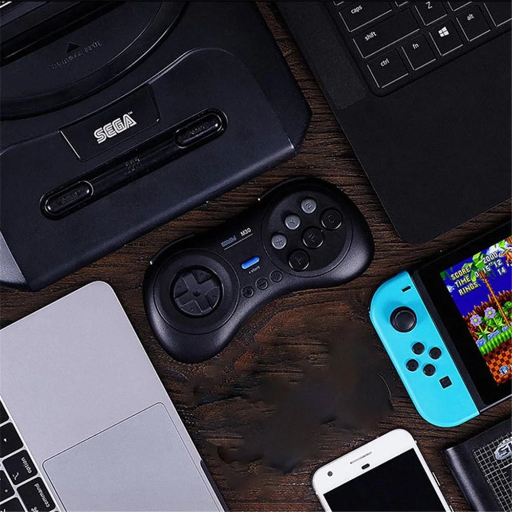 8BITDO M30 Bluetooth-compatible Controller for Switch / Windows / Android 6-Button Layout for SEGA's Classic Games - Black - 5