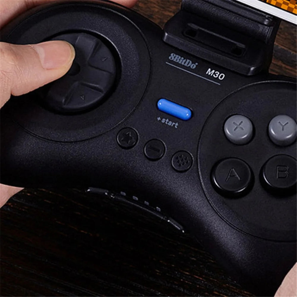 8BITDO M30 Bluetooth-compatible Controller for Switch / Windows / Android 6-Button Layout for SEGA's Classic Games - Black - 6