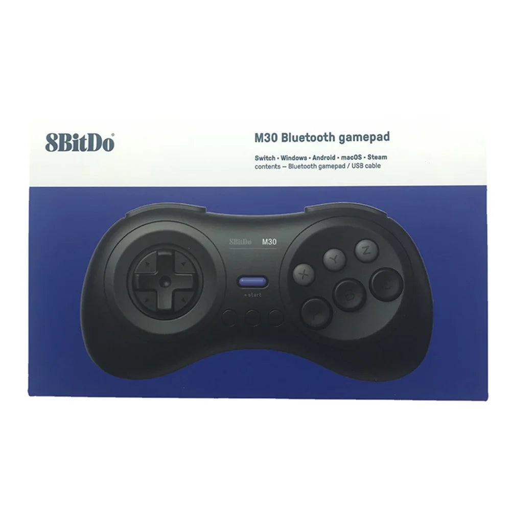 8BITDO M30 Bluetooth-compatible Controller for Switch / Windows / Android 6-Button Layout for SEGA's Classic Games - Black - 7