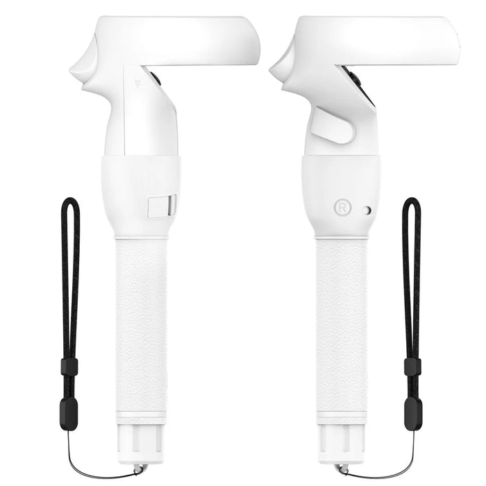 1 Pair For Meta Quest 2 VR Extension Grips VR Game Controllers Handle - White - 7