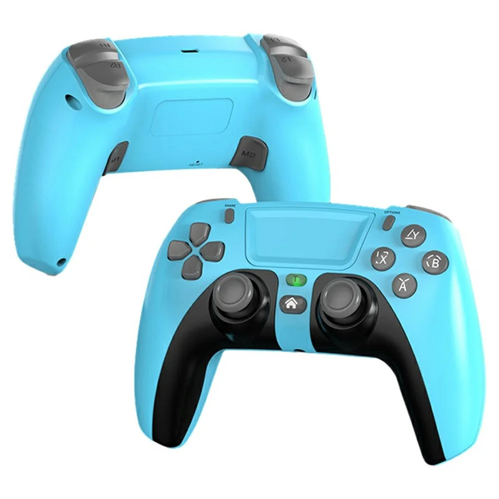 P08 PS4 Wireless Bluetooth-compatible Game Controller Compatible with PS4, Android, iOS, Switch - Blue / Black - 1
