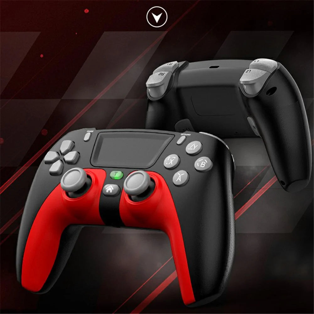P08 PS4 Wireless Bluetooth-compatible Game Controller Compatible with PS4, Android, iOS, Switch - Blue / Black - 2