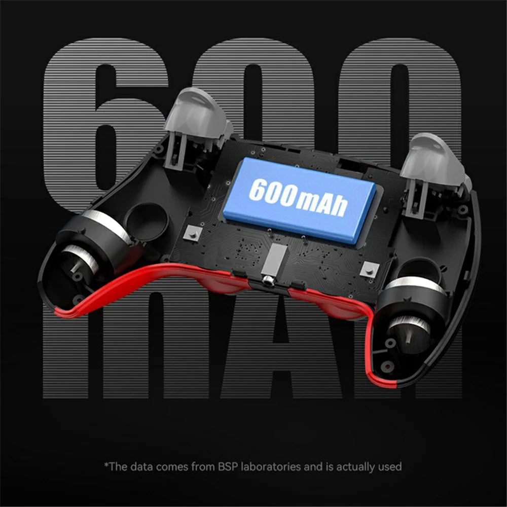 P08 PS4 Wireless Bluetooth-compatible Game Controller Compatible with PS4, Android, iOS, Switch - Blue / Black - 4