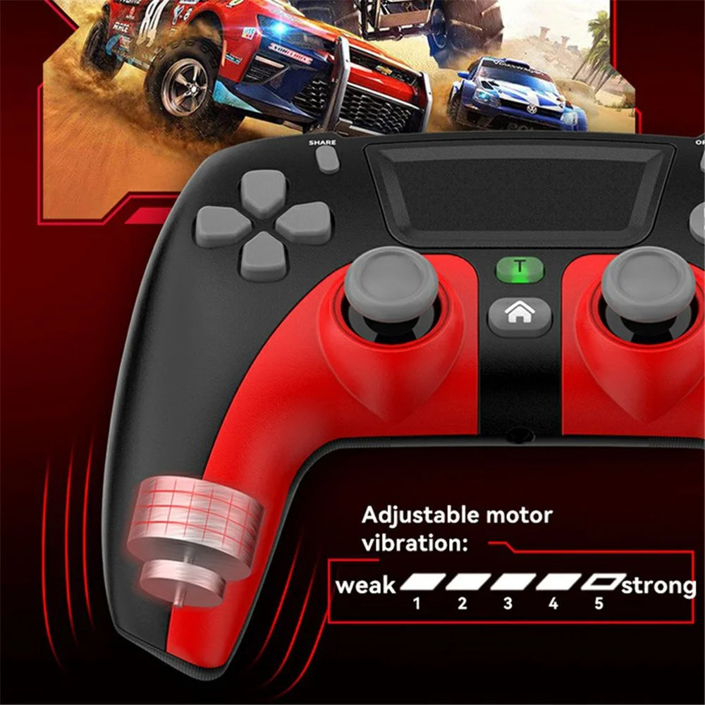 P08 PS4 Wireless Bluetooth-compatible Game Controller Compatible with PS4, Android, iOS, Switch - Blue / Black - 6