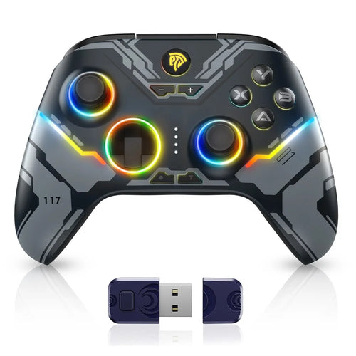 EASYSMX X15 2.4G Wireless Game Controller Gamepad with Receiver - Black - 1