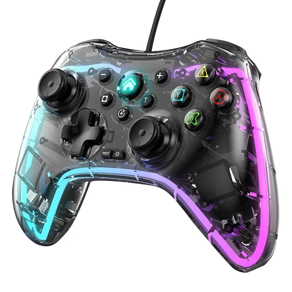 SO3 For Nintendo Switch Phone Laptop Game Controller RGB Transparent Bluetooth-compatible Gamepad - 1