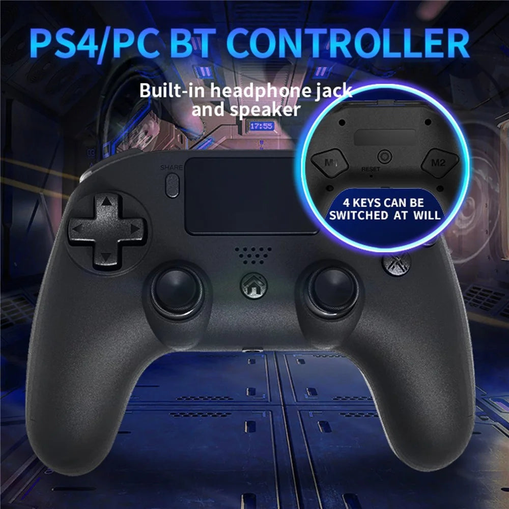TOPWOLF HS-PS4256 Wireless Controller for PS4 Dual Vibration Programmable Bluetooth-compatible Game Console - 2