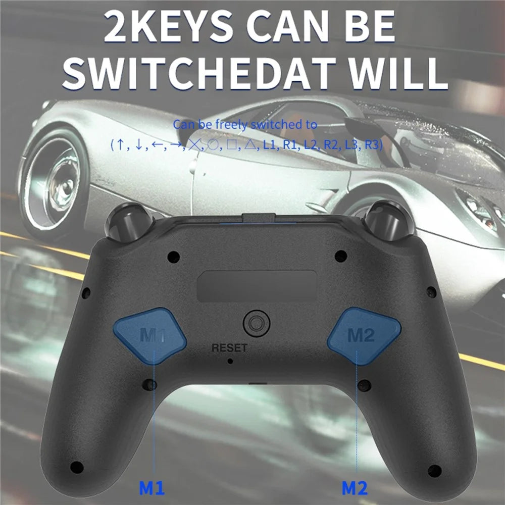 TOPWOLF HS-PS4256 Wireless Controller for PS4 Dual Vibration Programmable Bluetooth-compatible Game Console - 6