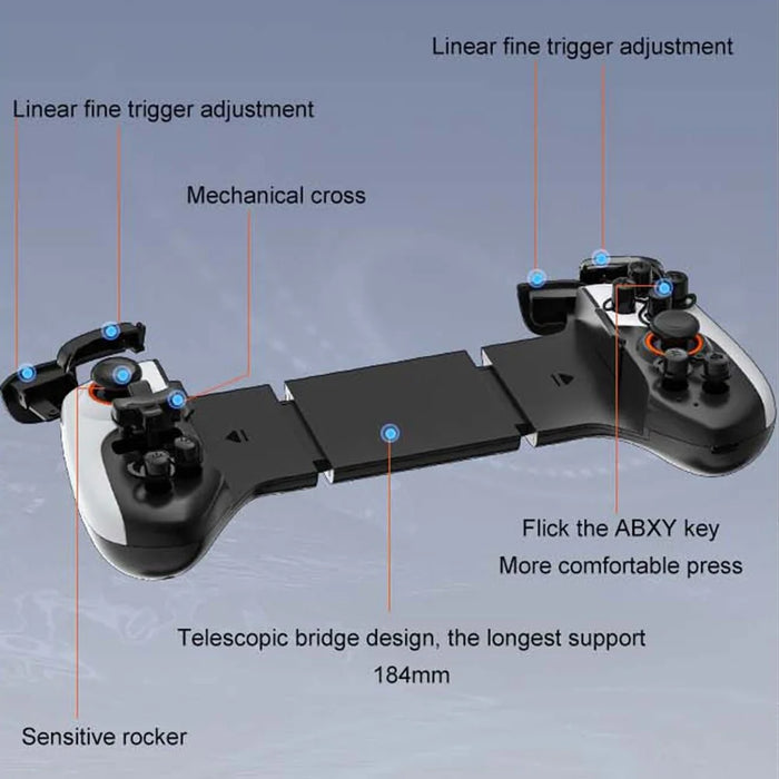 JK03 Mobile Gaming Controller Bluetooth-compatible 5.3 Stretching Extendable Wireless Gamepad Joystick - 6