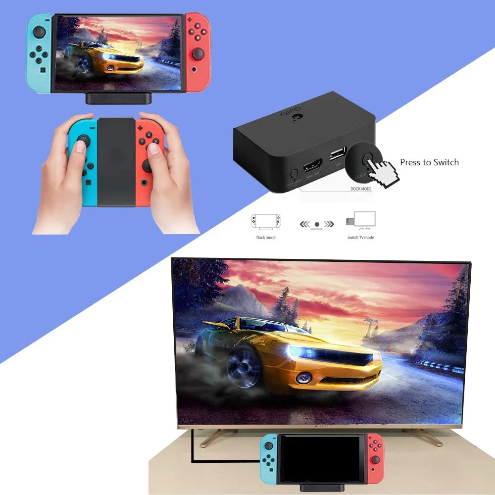 GULIKIT NS05 Portable Dock Docking Station for Nintendo Swicth with USB-C PD Charging Stand USB 3.0 Port - 2