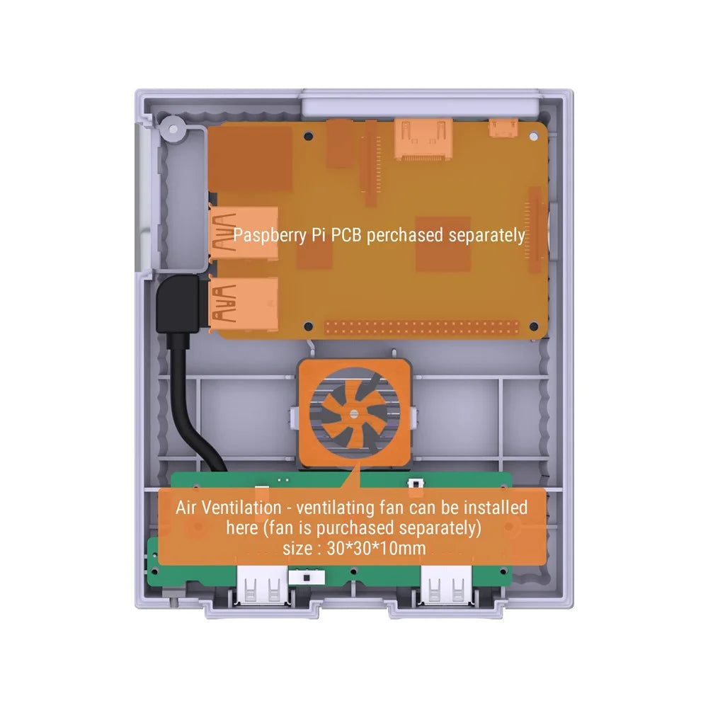 RETROFLAG Superpi Case Raspberry Pi Single Box (US Version) - 5