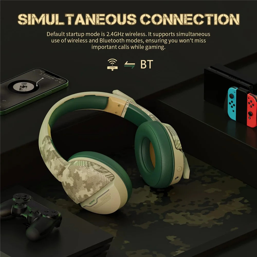 NUBWO G08 2.4G Wireless / Bluetooth-compatible Over-Ear Headset Low Latency E-Sports Gaming Stereo Headphone - 3