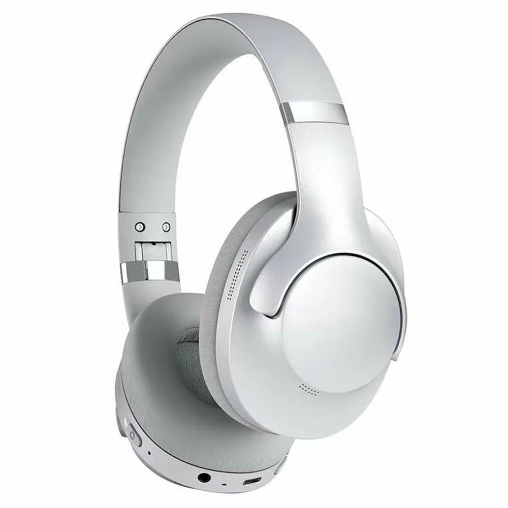 BT048 Active Noise Cancelling Wireless Headphone Bluetooth-compatible Heavy Bass Over-Ear Gaming Music Headset - Grey - 1