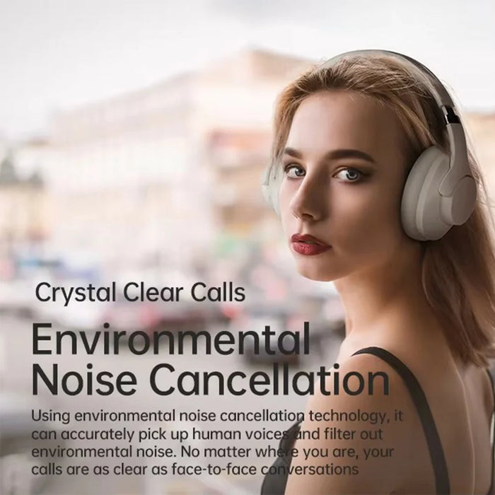 BT048 Active Noise Cancelling Wireless Headphone Bluetooth-compatible Heavy Bass Over-Ear Gaming Music Headset - Grey - 6