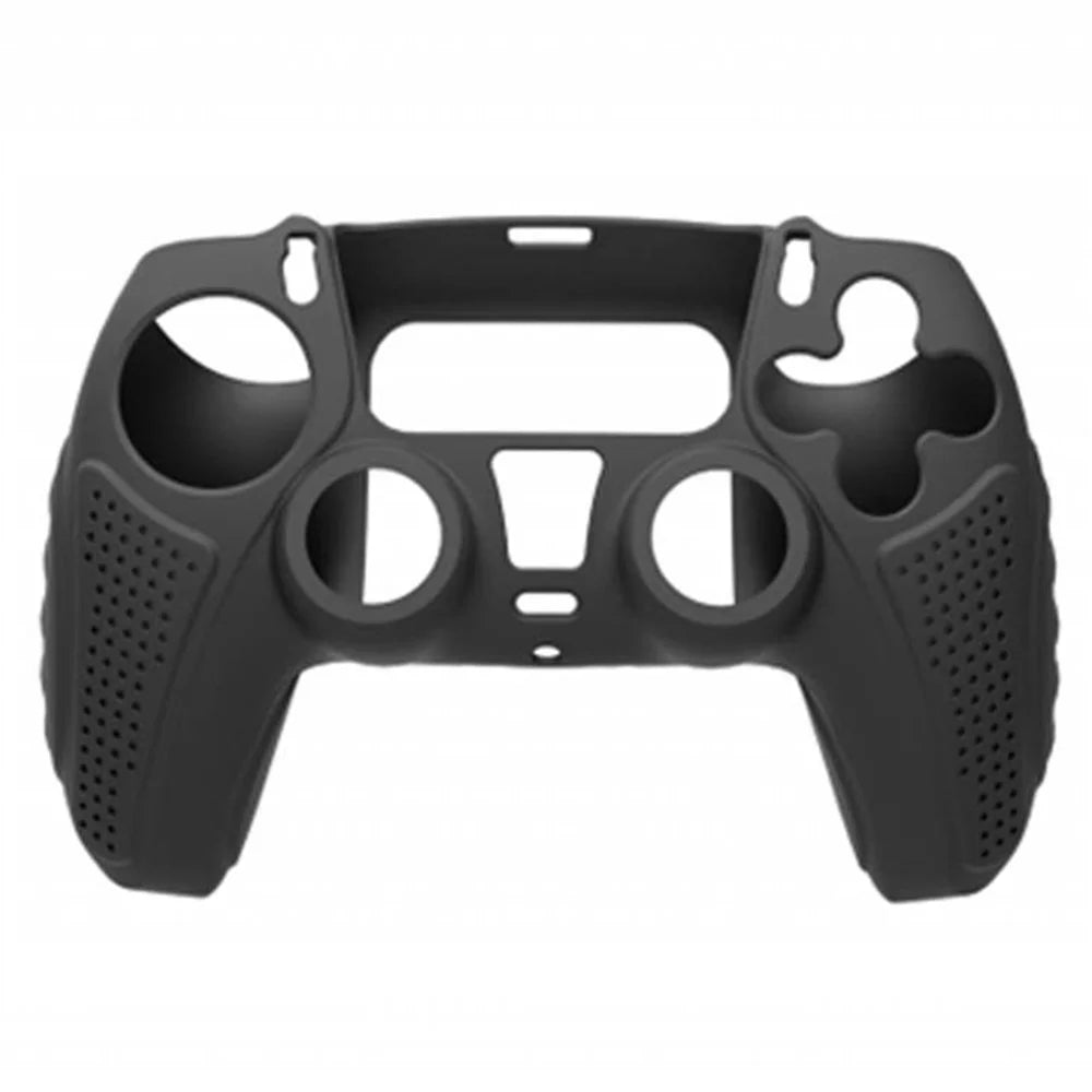 HONSON Protective Case for Sony Playstation 5 Console Anti-Slip Silicone Skin Cover - Black - 2