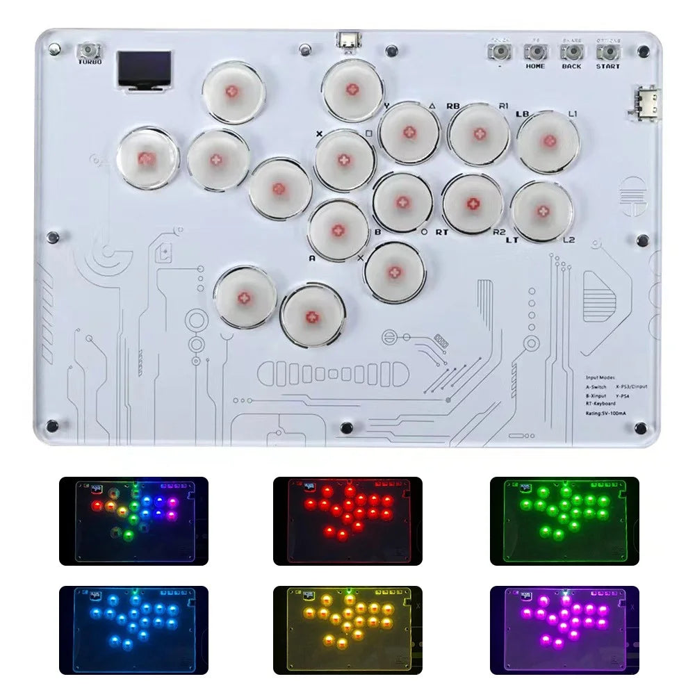 HONSON HS-JOY100 16 Keys All-Button Controller Street Fight Arcade Game Keyboard - 1
