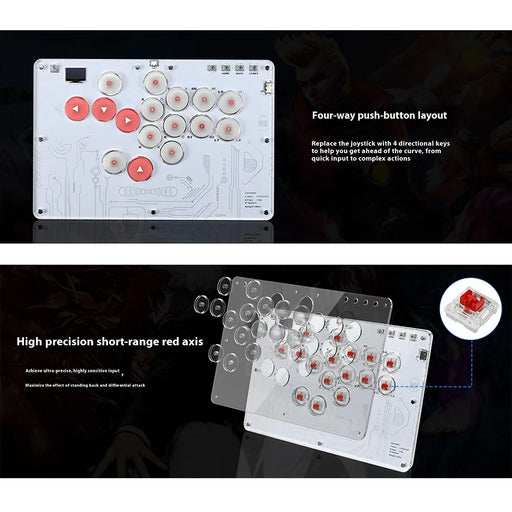 HONSON HS-JOY100 16 Keys All-Button Controller Street Fight Arcade Game Keyboard - 2