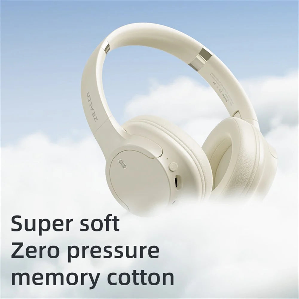 ZEALOT B39 Wireless Bluetooth-compatible Headphone HiFi Surround Sound Over-Ear Gaming Music Headset - White - 5