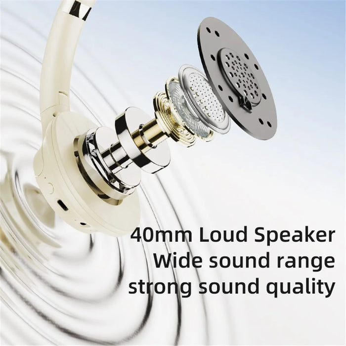 ZEALOT B39 Wireless Bluetooth-compatible Headphone HiFi Surround Sound Over-Ear Gaming Music Headset - White - 6