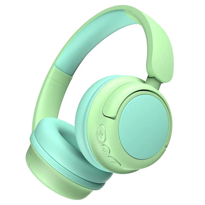 WIWU KTD-2 Kids Over-ear Bluetooth-compatible Headphone Wireless Earphone Children Music Headset - Green - 2