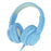 WIWU KTD-01 Foldable Wired Headset Kids Portable Headphone Music Earphone for Children - Blue - 1