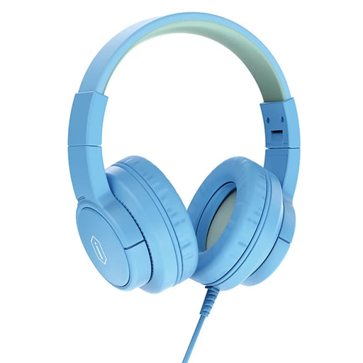 WIWU KTD-01 Foldable Wired Headset Kids Portable Headphone Music Earphone for Children - Blue - 2