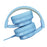 WIWU KTD-01 Foldable Wired Headset Kids Portable Headphone Music Earphone for Children - Blue - 3