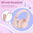 WIWU KTD-01 Foldable Wired Headset Kids Portable Headphone Music Earphone for Children - Blue - 4