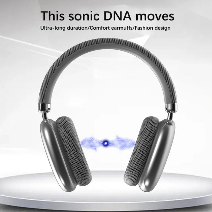 P959 Over-Ear Headphone Wireless Bluetooth-compatible Gaming Headset Earphone for iPhone - Silver - 3