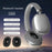 P959 Over-Ear Headphone Wireless Bluetooth-compatible Gaming Headset Earphone for iPhone - Silver - 5