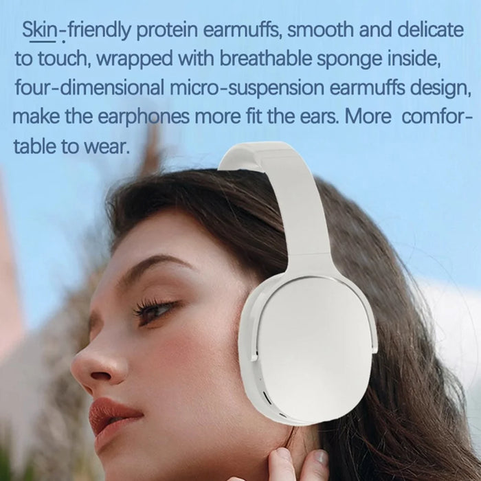VJE907 Over-Ear Headphone Wireless Bluetooth-compatible Gaming Headset Bass Sound Earphone - Black - 7