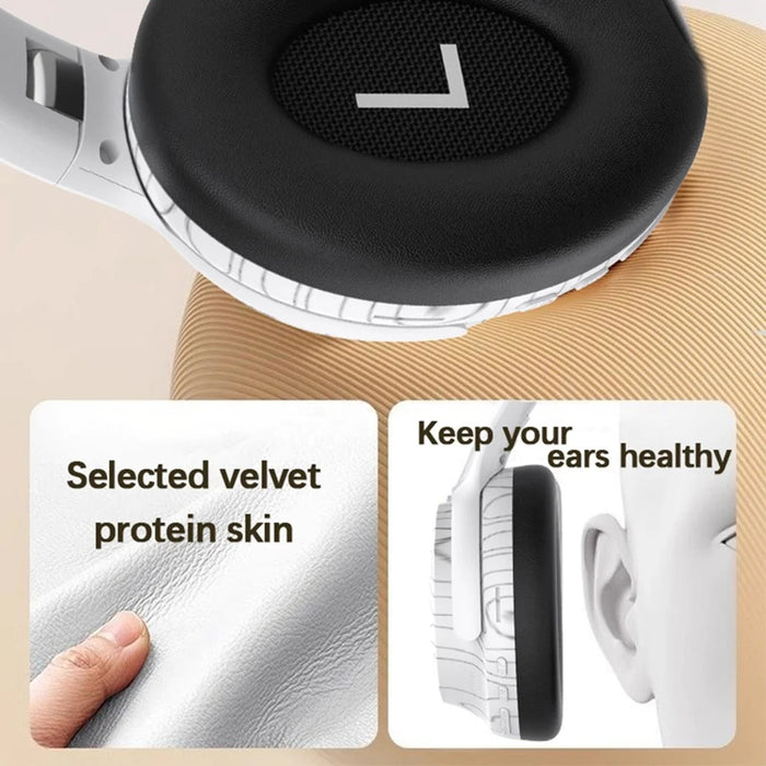 VJE906 Wireless Bluetooth-compatible Gaming Headset Sports Earphone Headphone with Multiple Music Effects - White - 2