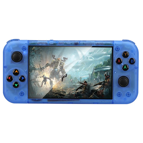 RG50XX 5-inch Screen Handheld Game Console Support Linux System HD TV Output, 15000+ Games - Blue - 1
