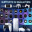 m22 Game Stick 4K, Dual 2.4G Wireless Game Controllers with 128G 30000+ Games for TV - 3