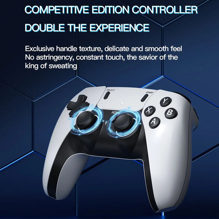 m22 Game Stick 4K, Dual 2.4G Wireless Game Controllers with 128G 30000+ Games for TV - 5