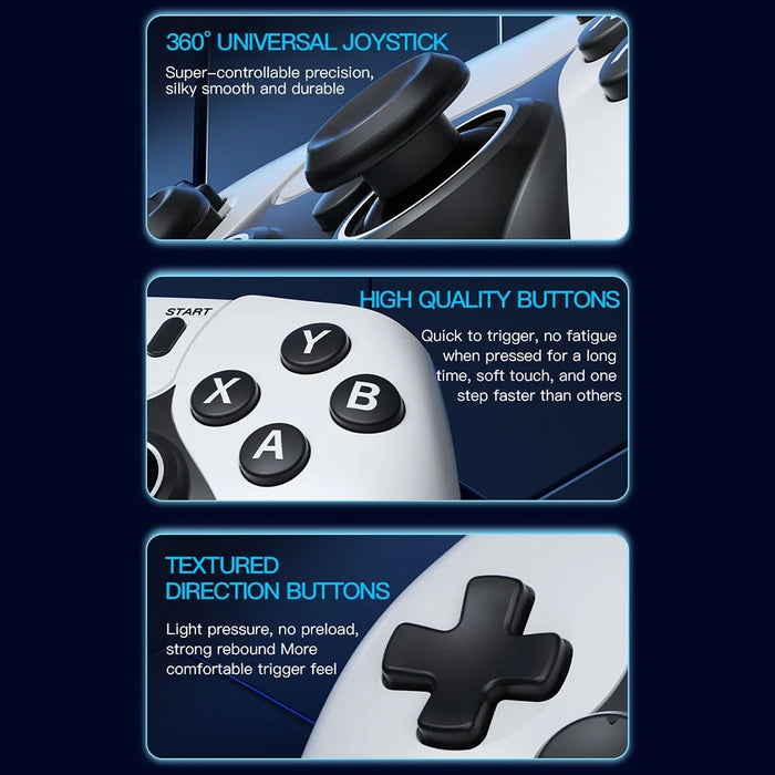 m22 Game Stick 4K, Dual 2.4G Wireless Game Controllers with 128G 30000+ Games for TV - 7
