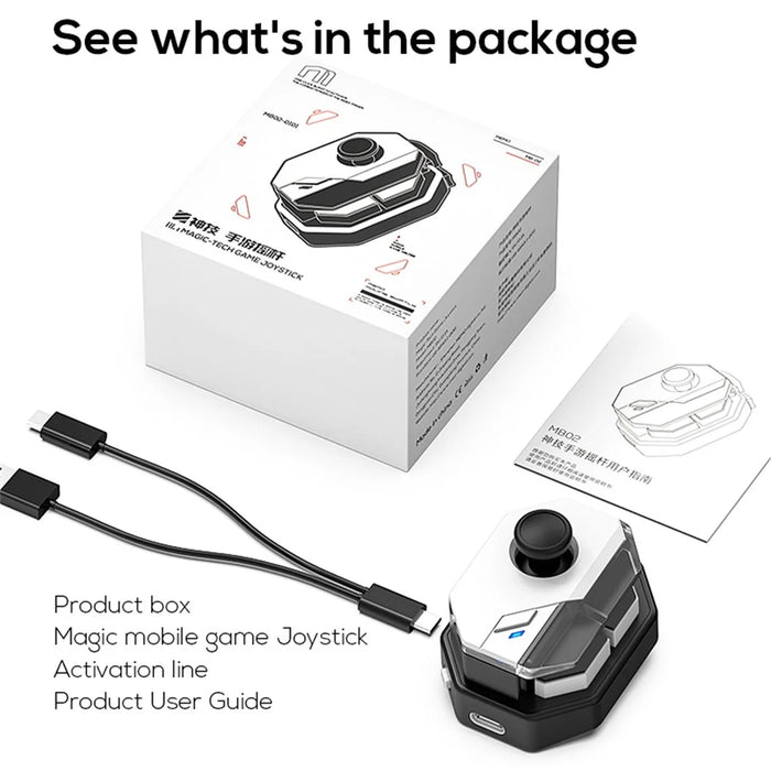 MB02 Mobile Phone Game Joystick Mobile Gaming Controller for iOS 16, Android Phones - 7